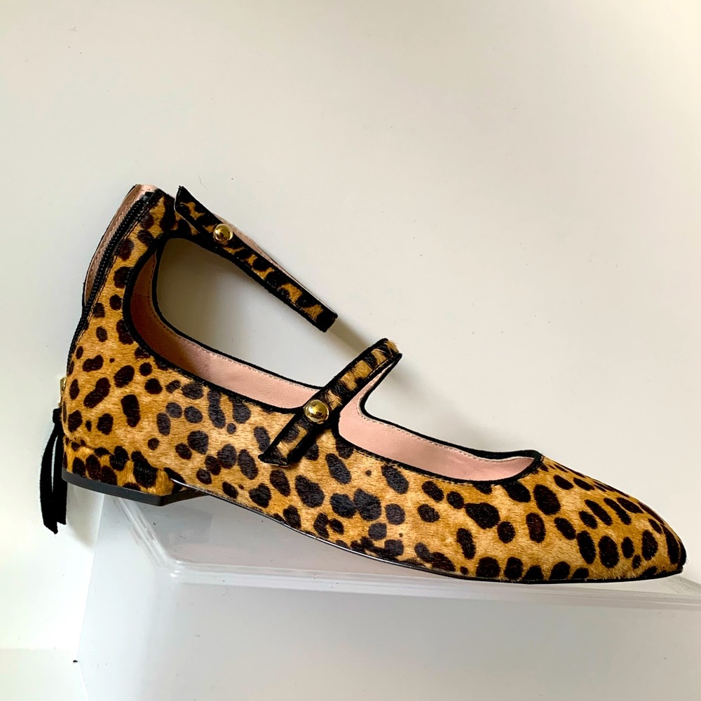 J Crew Sally ballet with straps new in box